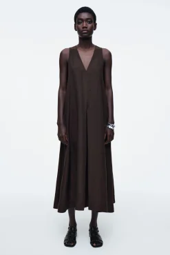 COS Klänningar & Jumpsuits | Occasionwear*A-LINJESKUREN MAXIKLÄNNING I LINNEBLANDNING