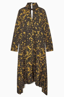 COS Klänningar & Jumpsuits*ASYMMETRISK MÖNSTRAD MIDIKLÄNNING