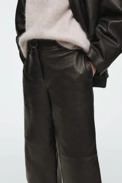 COS Byxor | Matchande Set*BARREL-LEG CULOTTES I LÄDER