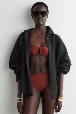 COS Badkläder | Nyheter*BIKINI-BH I RYNKAD BANDEAUMODELL