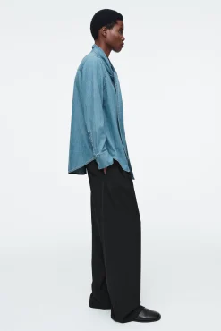 COS Skjortor & Blusar | Toppar*BLUS I DENIM MED KNYTDETALJ I HALSEN