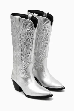 COS Skor*BRODERADE COWBOYBOOTS I LÄDER