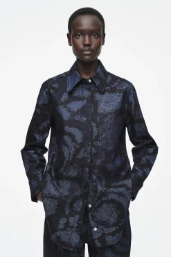 COS Skjortor & Blusar | Toppar*DENIMSKJORTA I JACQUARD MED KLASSISK PASSFORM