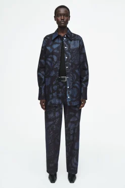 COS Skjortor & Blusar | Toppar*DENIMSKJORTA I JACQUARD MED KLASSISK PASSFORM
