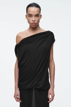 COS Stickat | Toppar*DRAPERAD STICKAD TOPP
