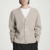 COS Stickat*DUBBELSIDIG V-RINGAD CARDIGAN I ULL