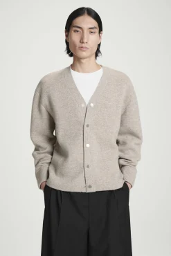 COS Stickat*DUBBELSIDIG V-RINGAD CARDIGAN I ULL