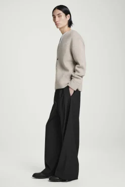 COS Stickat*DUBBELSIDIG V-RINGAD CARDIGAN I ULL