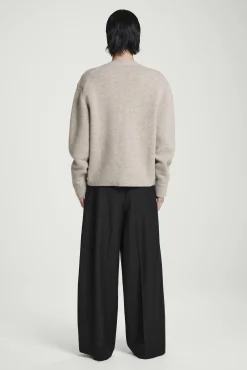COS Stickat*DUBBELSIDIG V-RINGAD CARDIGAN I ULL