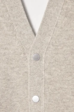 COS Stickat*DUBBELSIDIG V-RINGAD CARDIGAN I ULL