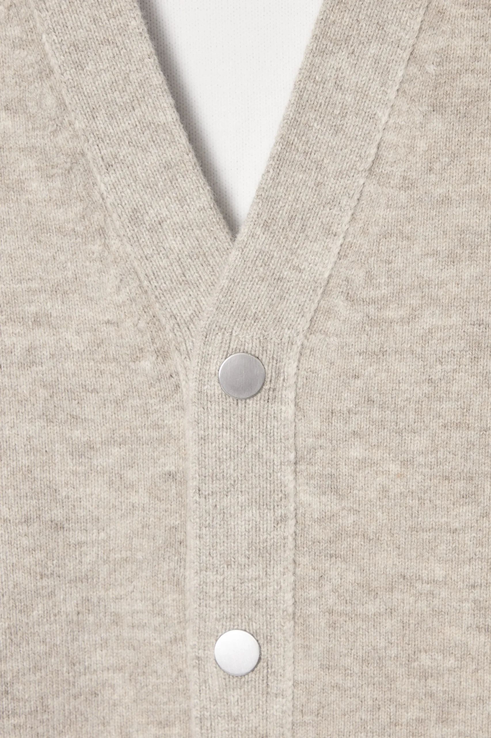 COS Stickat*DUBBELSIDIG V-RINGAD CARDIGAN I ULL