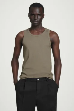 COS Linnen | T-shirts*FIGURNÄRA LINNE I RIBBAD BOMULL