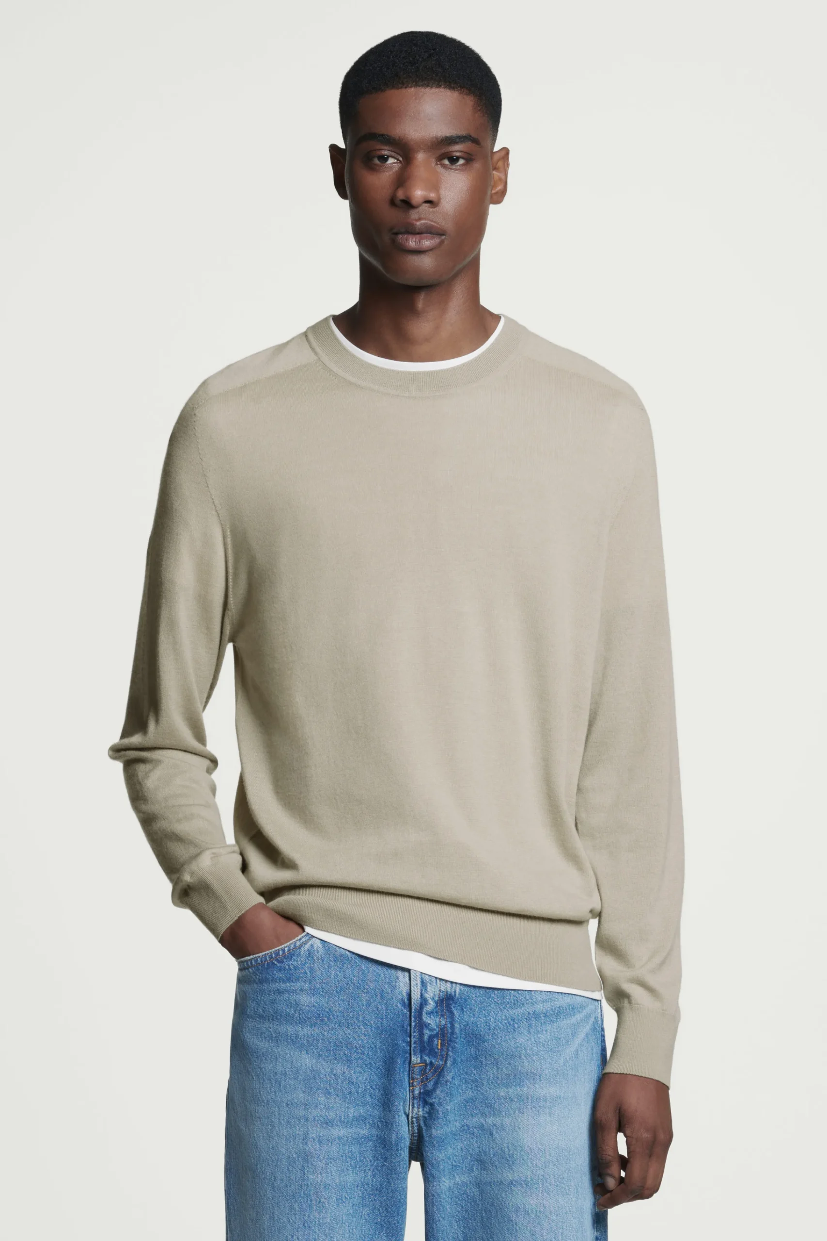 COS Stickat*FINSTICKAD TRÖJA I KASHMIR MED CREWNECK