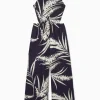 COS Klänningar & Jumpsuits*JUMPSUIT I LINNE MED BLOMMIGT TRYCK OCH ÖPPEN RYGG