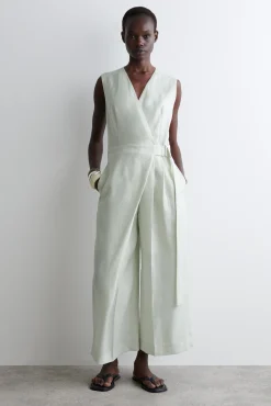 COS Byxor | Klänningar & Jumpsuits*JUMPSUIT I LINNE MED OMLOTTSKÄRNING