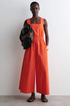 COS Byxor | Klänningar & Jumpsuits*JUMPSUIT MED RYNKNING OCH ÖPPEN RYGG