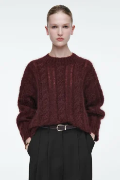 COS Stickat*KABELSTICKAD TRÖJA I MOHAIR