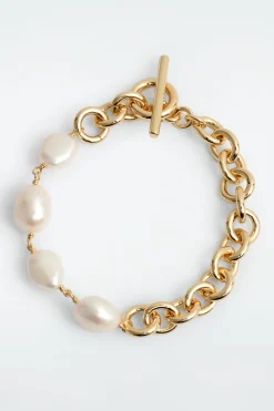 COS Smycken | Occasionwear*KEDJEARMBAND MED SÖTVATTENSPÄRLOR
