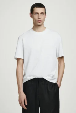 COS T-shirts | Linneplagg*LEDIG T-SHIRT I BOMULL OCH LINNE