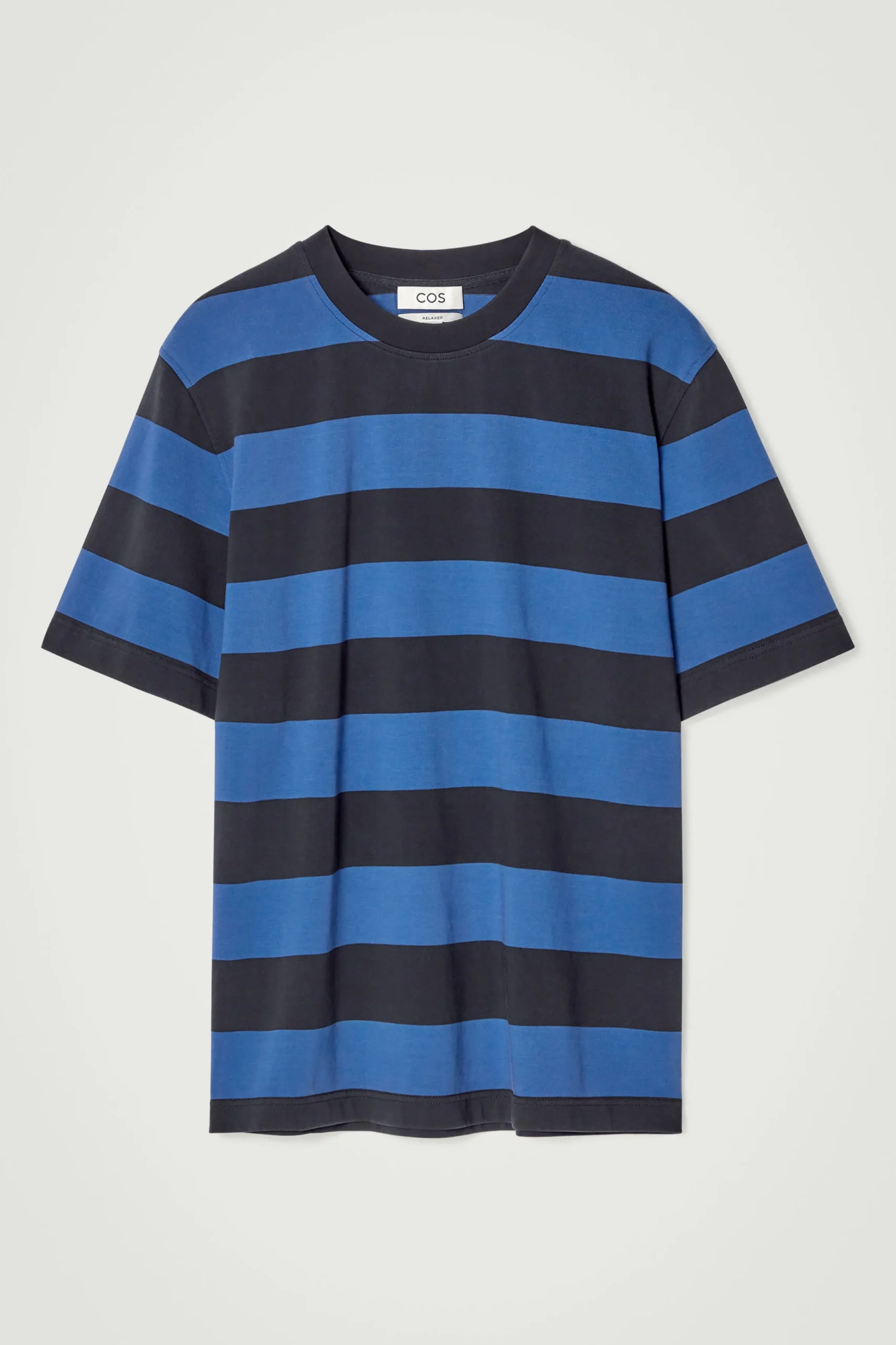 COS T-shirts*LEDIG T-SHIRT I RANDIG BOMULL