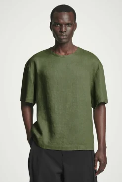 COS T-shirts | Linneplagg*LEDIG T-SHIRT I VÄVD LIN