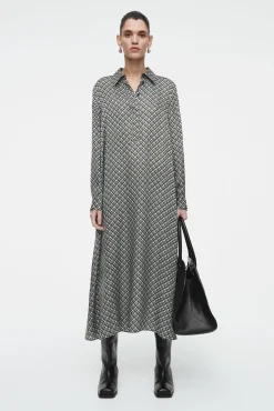 COS Klänningar & Jumpsuits*MAXI SKJORTKLÄNNING MED GEOMETRISKT MÖNSTER