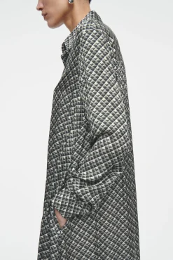 COS Klänningar & Jumpsuits*MAXI SKJORTKLÄNNING MED GEOMETRISKT MÖNSTER