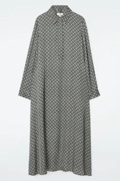 COS Klänningar & Jumpsuits*MAXI SKJORTKLÄNNING MED GEOMETRISKT MÖNSTER