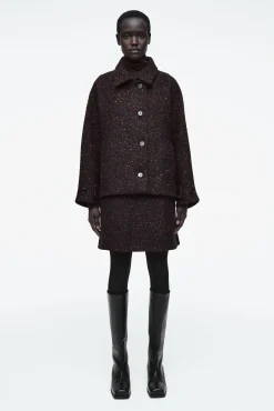 COS Kjolar | Matchande Set*MELERAD MINIKJOL I ULLBLANDNING