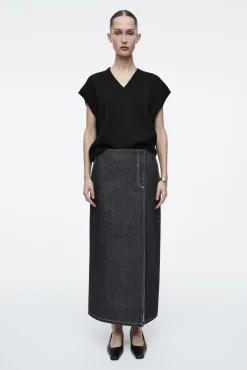 COS Kjolar | Matchande Set*MIDI JEANSKJOL MED RAKT SNITT