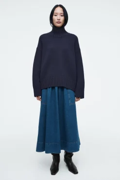 COS Kjolar | Matchande Set*MIDIKJOL I DENIM MED ELASTISK MIDJA