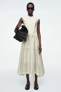COS Klänningar & Jumpsuits | Occasionwear*MÖNSTRAD MIDIKLÄNNING MED KNYTBAND