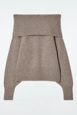 COS Stickat | Toppar*OFF-SHOULDER TRÖJA I MERINOULL