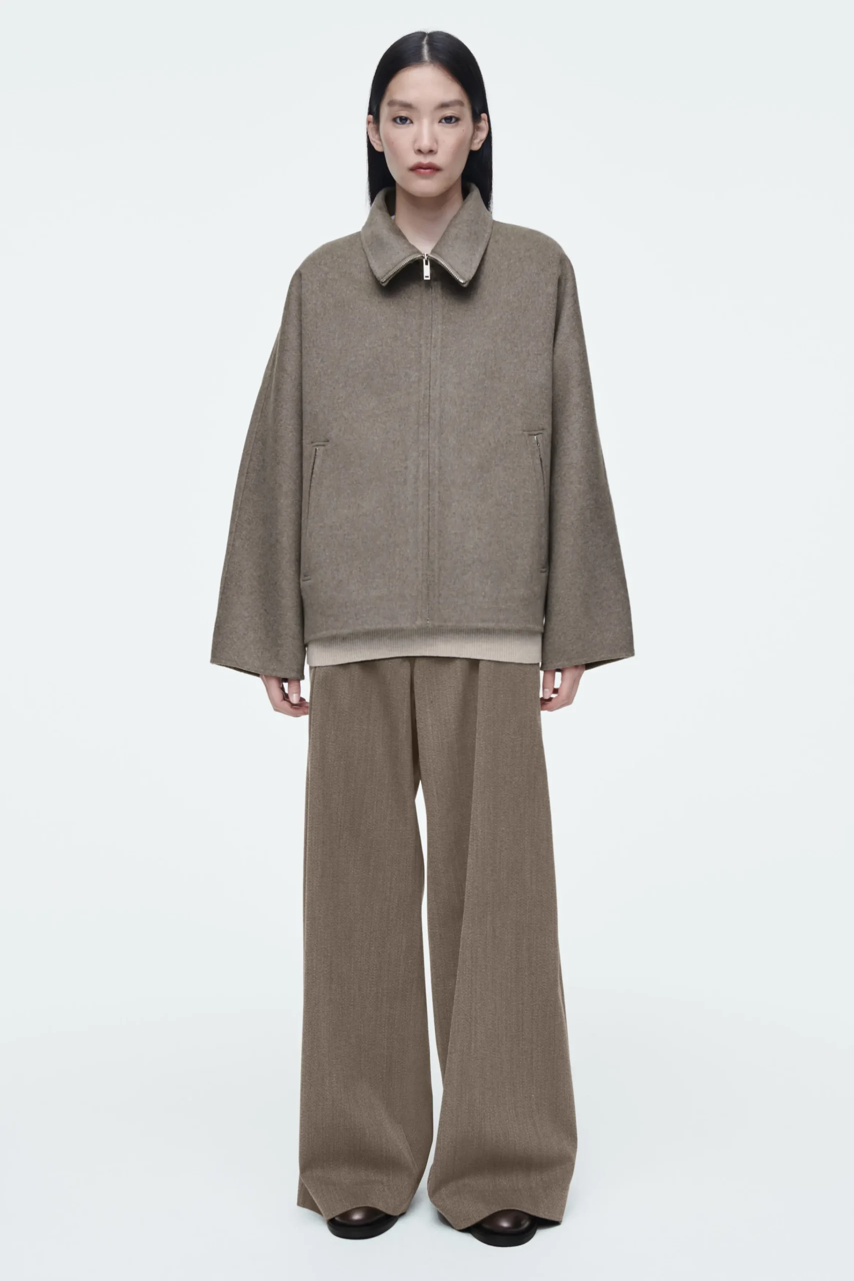 COS Jackor & Kappor*OVERSIZE DUBBELSIDIG ULLJACKA