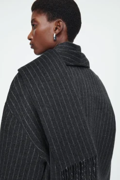 COS Jackor & Kappor*OVERSIZE-JACKA MED HALSDUK I ULLBLANDNING