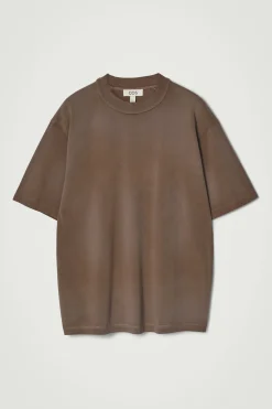 COS T-shirts*OVERSIZE-T-SHIRT MED HÖG KRAGE I TVÄTTAD JERSEY