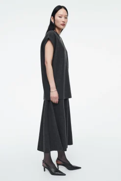 COS Stickat | Toppar*OVERSIZE-VÄST I KOKT ULL
