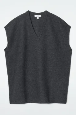 COS Stickat | Toppar*OVERSIZE-VÄST I KOKT ULL