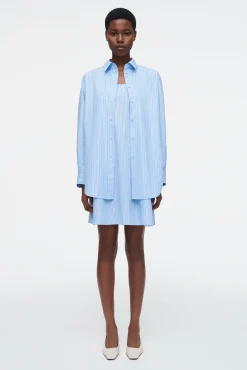 COS Klänningar & Jumpsuits*RANDIG SKJORTKLÄNNING MED UTSTÄLLD FÅLL