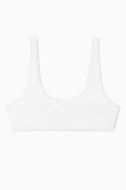 COS Badkläder*RIBBAD BIKINITOPP MED DJUP HALSRINGNING