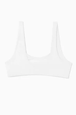 COS Badkläder*RIBBAD BIKINITOPP MED DJUP HALSRINGNING