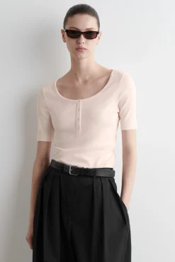 COS T-shirts | Toppar*RIBBAD HENLEY T-SHIRT