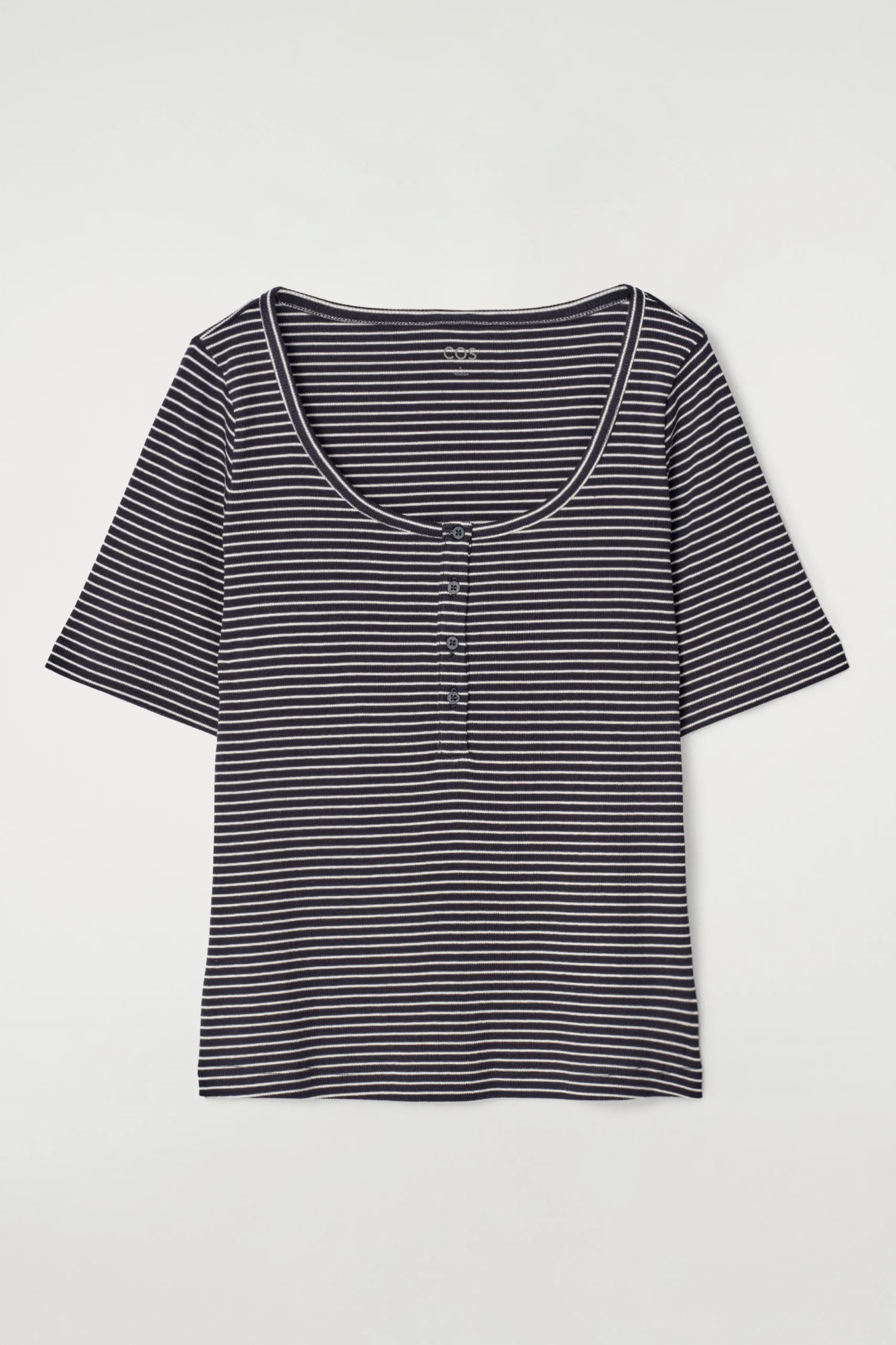 COS T-shirts | Toppar*RIBBAD HENLEY T-SHIRT