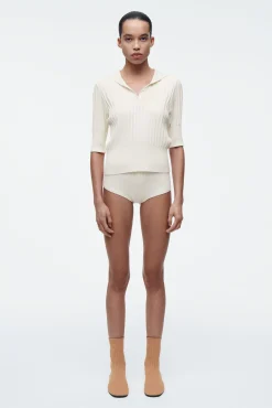 COS Shorts | Byxor*RIBBSTICKADE KORTA SHORTS I SIDEN
