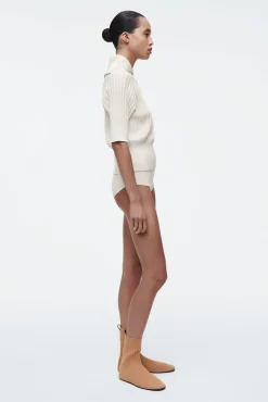 COS Shorts | Byxor*RIBBSTICKADE KORTA SHORTS I SIDEN
