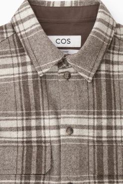 COS Jackor & Kappor | Skjortor*RUTIG OVERSHIRT I ULLFLANELL