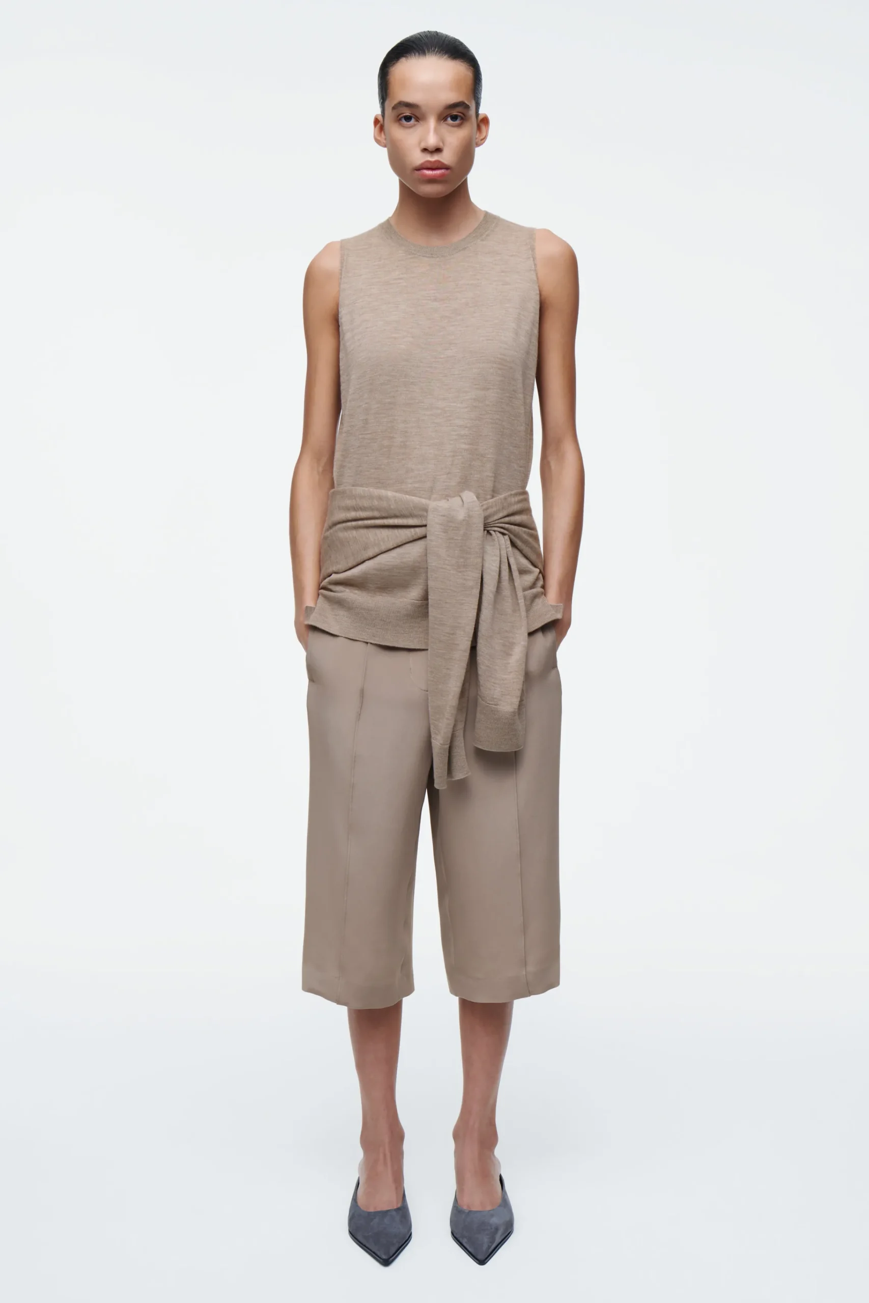 COS Stickat | Occasionwear*SKIKTAD TRÖJA I MJUK KASHMIR