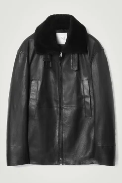 COS Jackor & Kappor*SKINNJACKA MED SHEARLINGDETALJER