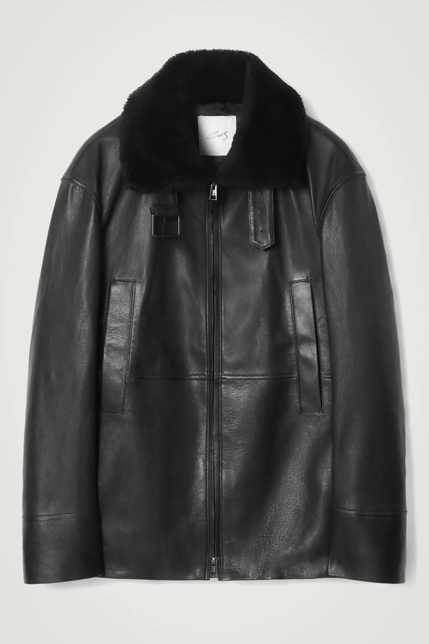 COS Jackor & Kappor*SKINNJACKA MED SHEARLINGDETALJER