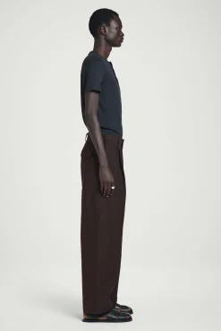 COS T-shirts*SLIM FIT RIBBAD HENLEY T-SHIRT